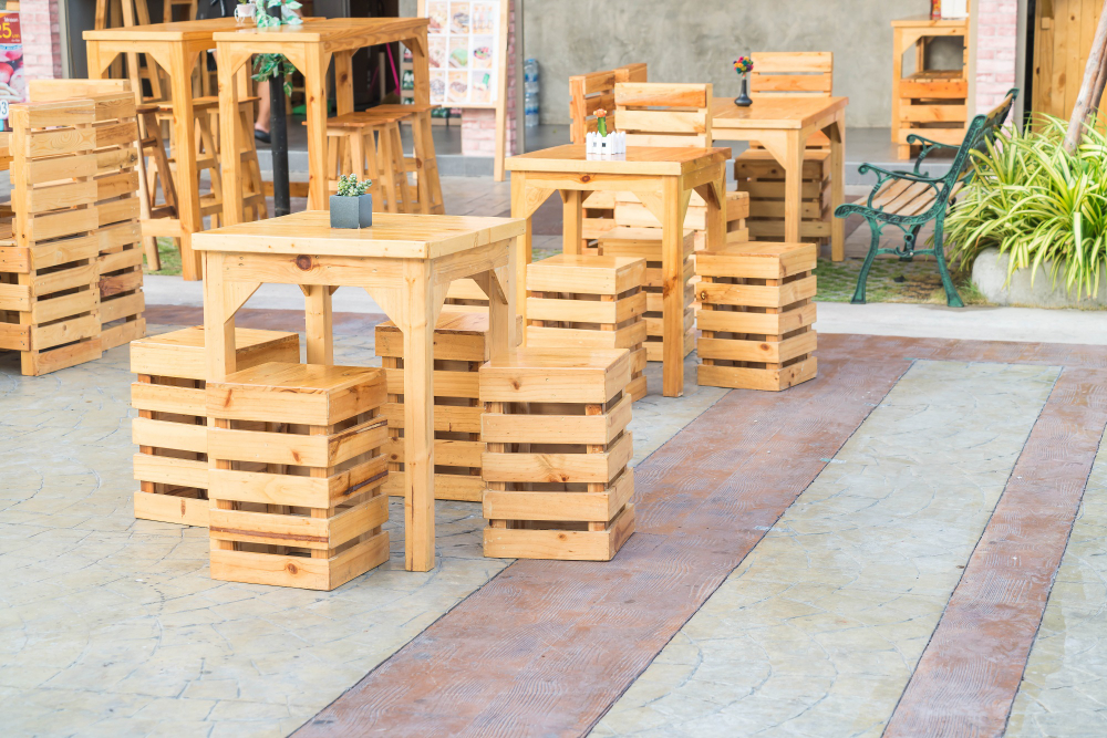 Jardín con Palets Reciclados